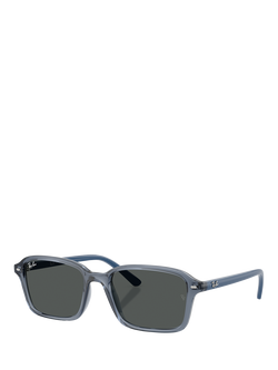 Ray-Ban RJ9131 Unisex Square Sunglasses, Transparent Blue