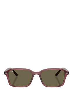 Ray-Ban RJ9131 Unisex Square Sunglasses, Dark Violet - view 2, Dark Violet