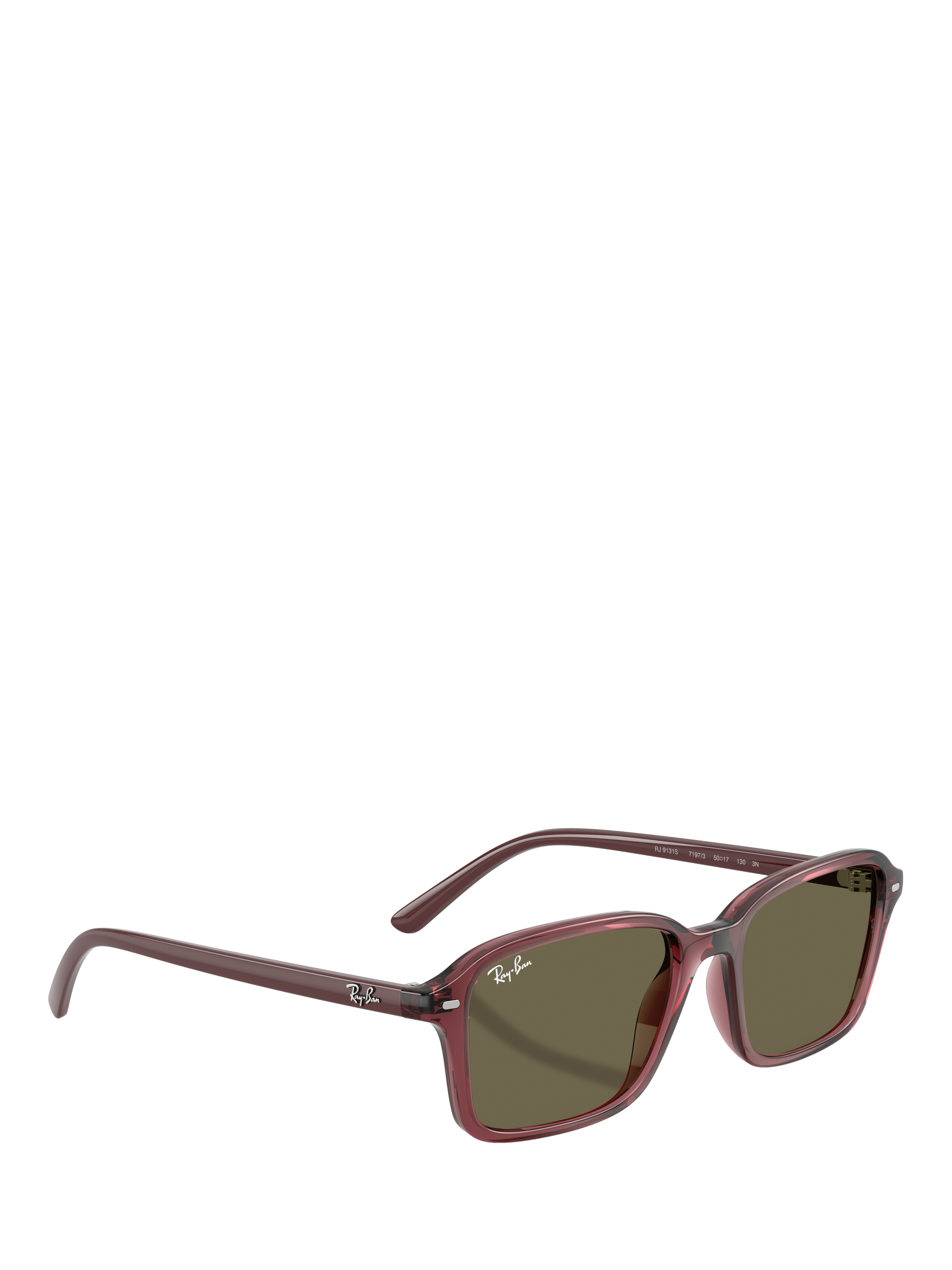 Product image 6 of 6, which shows Ray-Ban RJ9131 Unisex Square Sunglasses, Dark Violet