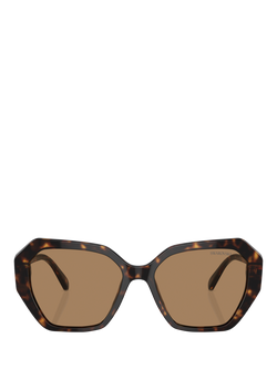 Swarovski SK6017 Women's Irregular Sunglasses, Dark Havana - view 2, Dark Havana