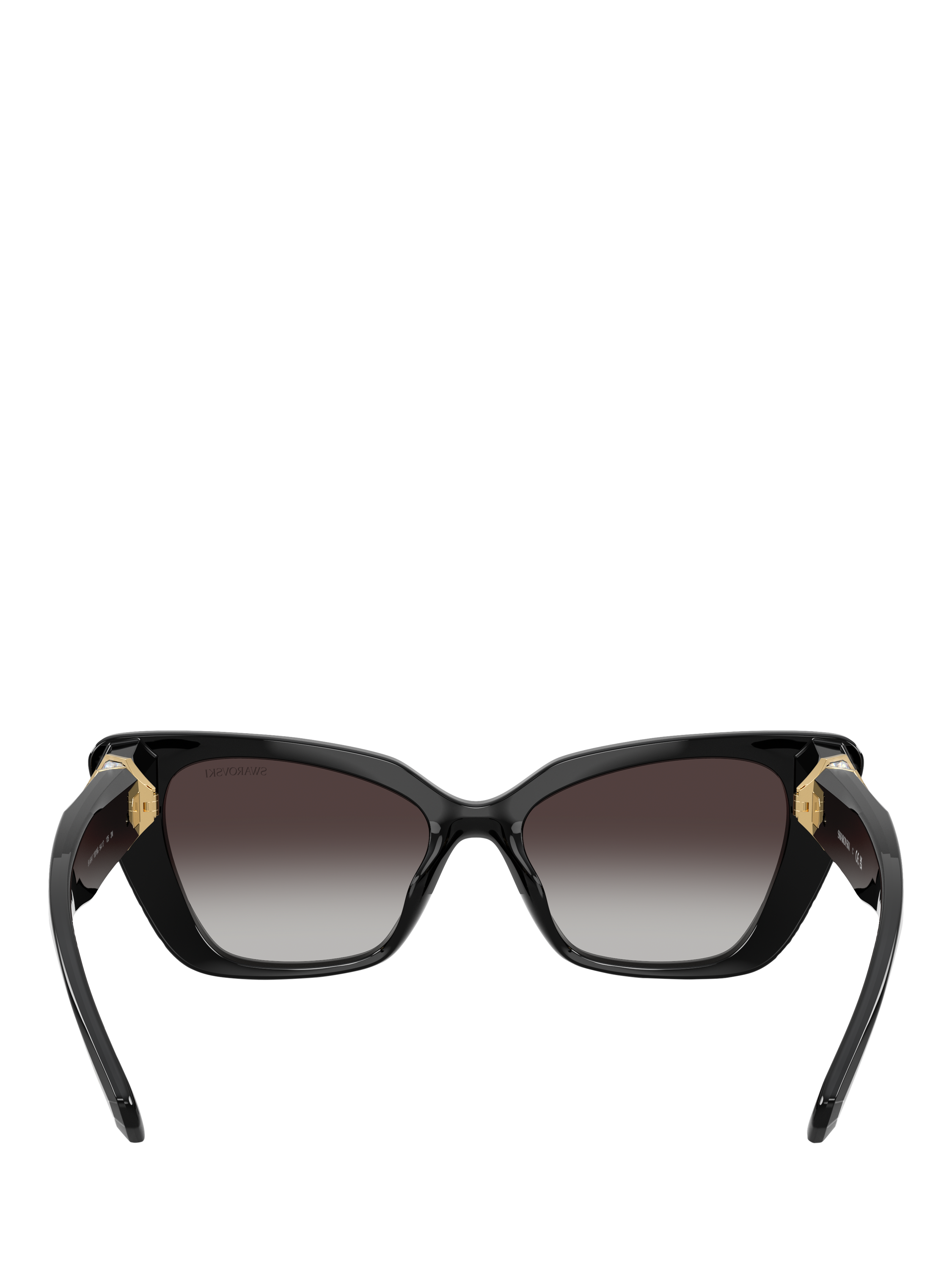 Product image 4 of 5, which shows Swarovski SK6047 Women's Cat Eye Sunglasses, Black Gradient
