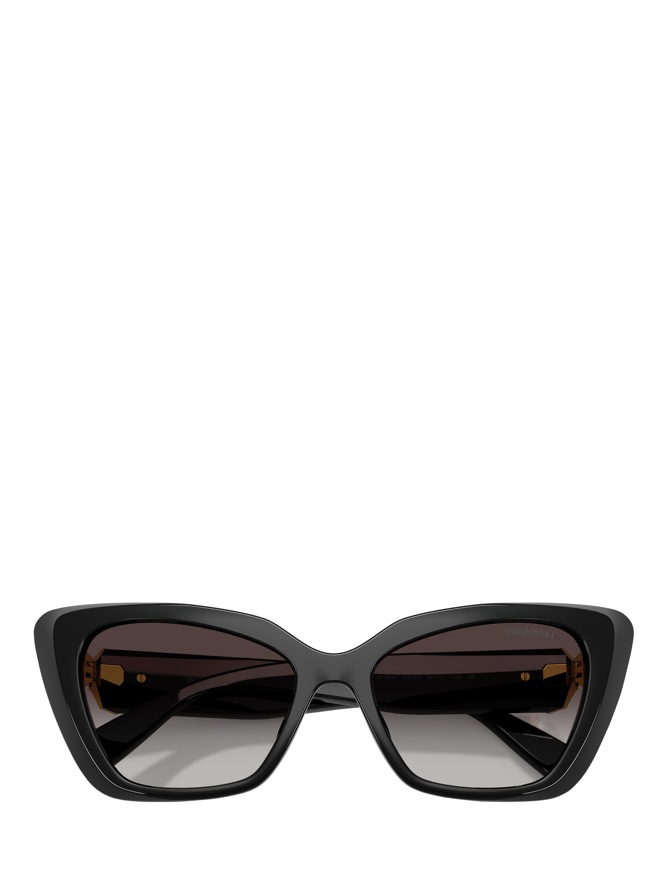 Product image 5 of 5, which shows Swarovski SK6047 Women's Cat Eye Sunglasses, Black Gradient
