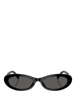 Tiffany & Co TF4250 Women's Oval Sunglasses, Black - view 2, Black