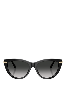 Tiffany & Co TF4253 Women's Cat's Eye Sunglasses, Black/Grey Gradient - view 2, Black/Grey Gradient