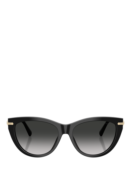Tiffany & Co TF4253 Women's Cat's Eye Sunglasses, Black/Grey Gradient - view 2, Black/Grey Gradient