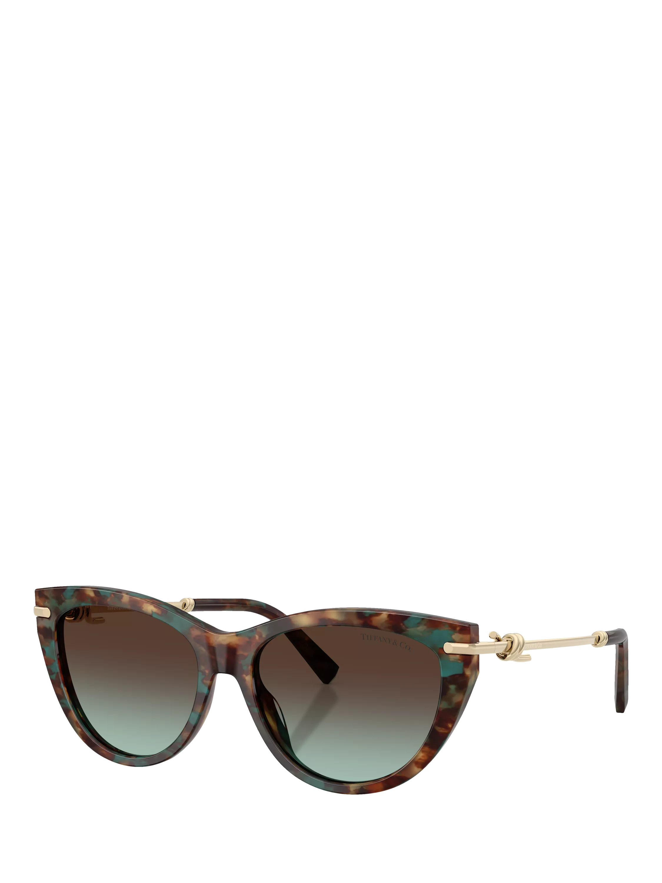 Tiffany & Co. Women\'s Brown Gradient Cat-Eye Sunglasses Tiffany & Co TF4231U 8015/3G Sunglasses - Pretavoir main image 3