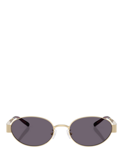 Tory Burch TY61163 Women's Oval Sunglasses, Light Gold/Violet - view 2, Light Gold/Violet