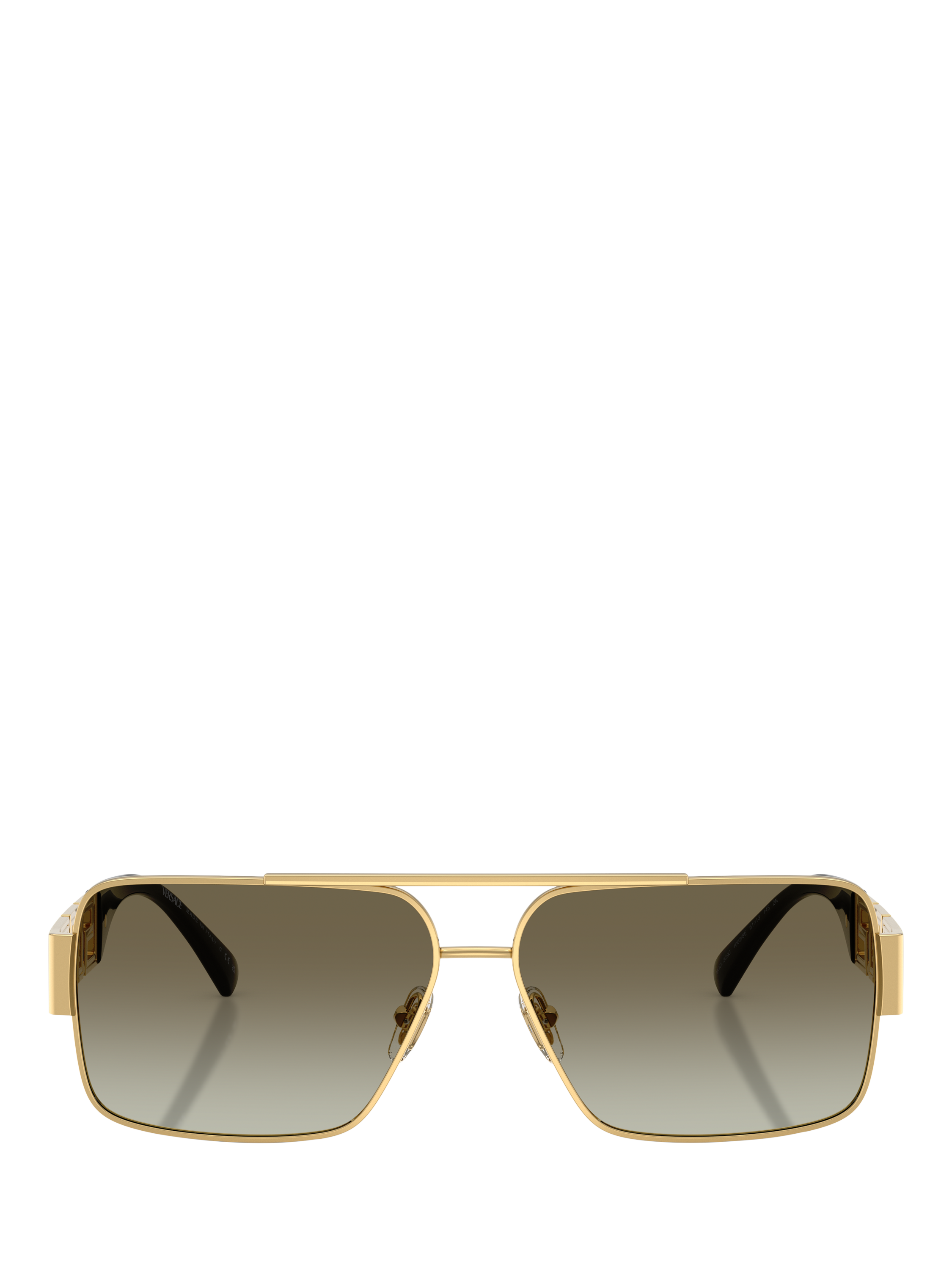 Product image 2 of 4, which shows Versace VE22901 Men's Rectangular Sunglasses, Gold/Green