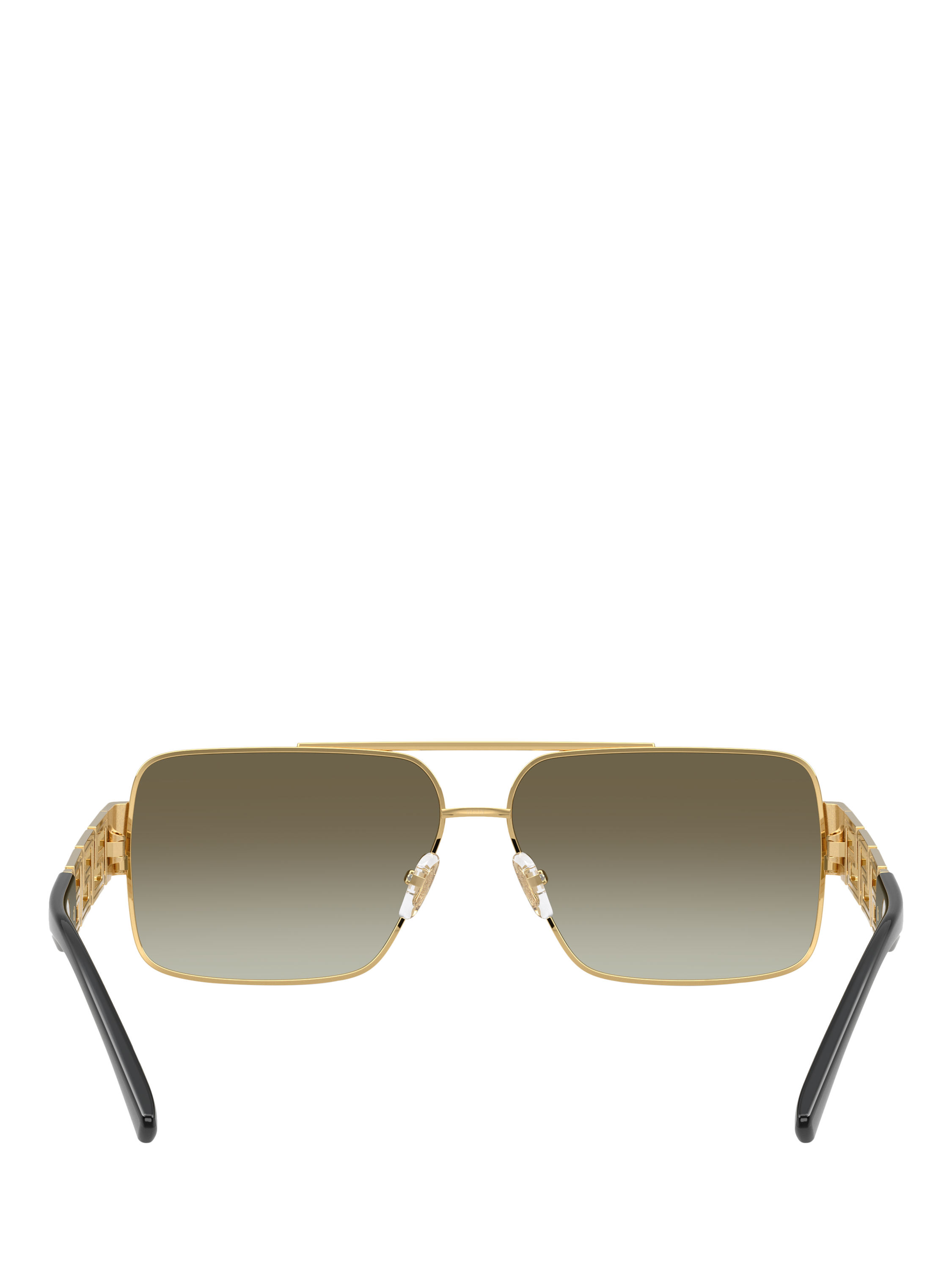Product image 4 of 4, which shows Versace VE22901 Men's Rectangular Sunglasses, Gold/Green