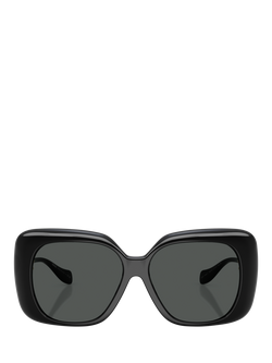 Versace VE4499U Women's Square Sunglasses, Black/Grey - view 2, Black/Grey