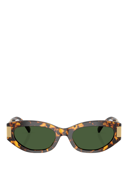 Versace VE4501 Women's Cat's Eye Sunglasses, Brown Tortoise/Green - view 2, Brown Tortoise/Green