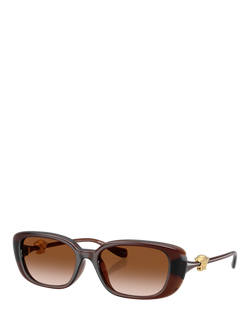 Versace VE4504D Women's Pillow Sunglasses, Brown, Brown