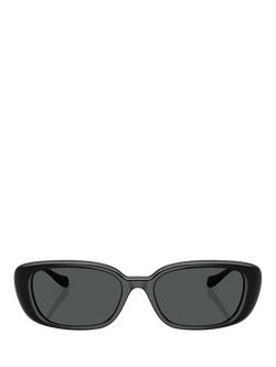 Versace VE4504D Women's Pillow Sunglasses, Black/Grey - view 2, Black/Grey