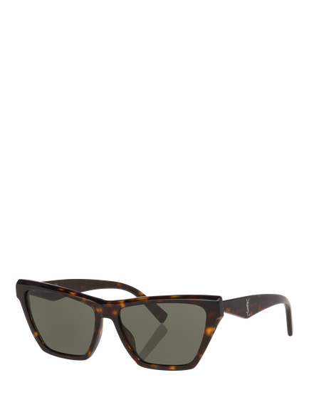 Yves Saint Laurent YS000355 Women's Cat Eye Sunglasses, Tortoise Grey