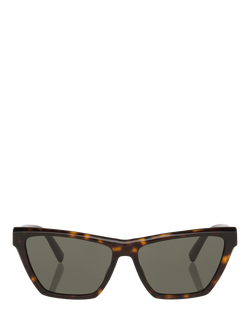 Yves Saint Laurent YS000355 Women's Cat Eye Sunglasses - view 2, Tortoise Grey