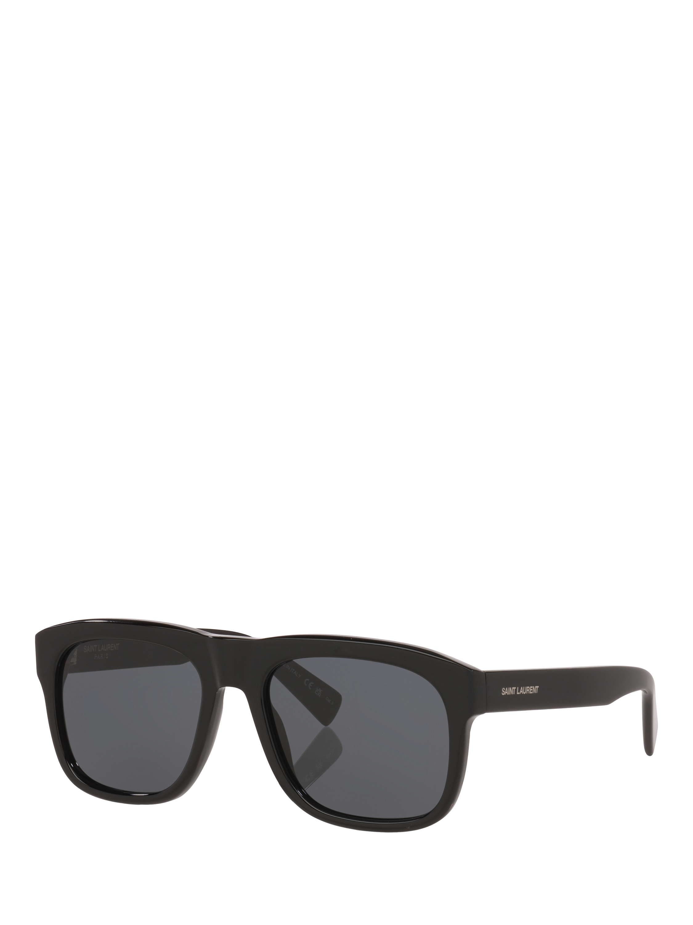 Product image 1 of 5, which shows Yves Saint Laurent YS000427 Men's Rectangular Sunglasses, Black