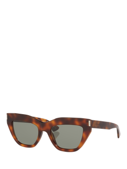 Yves Saint Laurent YS000828 Women's Cate Eye Sunglasses, Tortoise Brown, Tortoise Brown