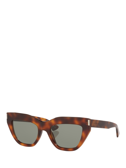 Yves Saint Laurent YS000828 Women's Cate Eye Sunglasses, Tortoise Brown, Tortoise Brown