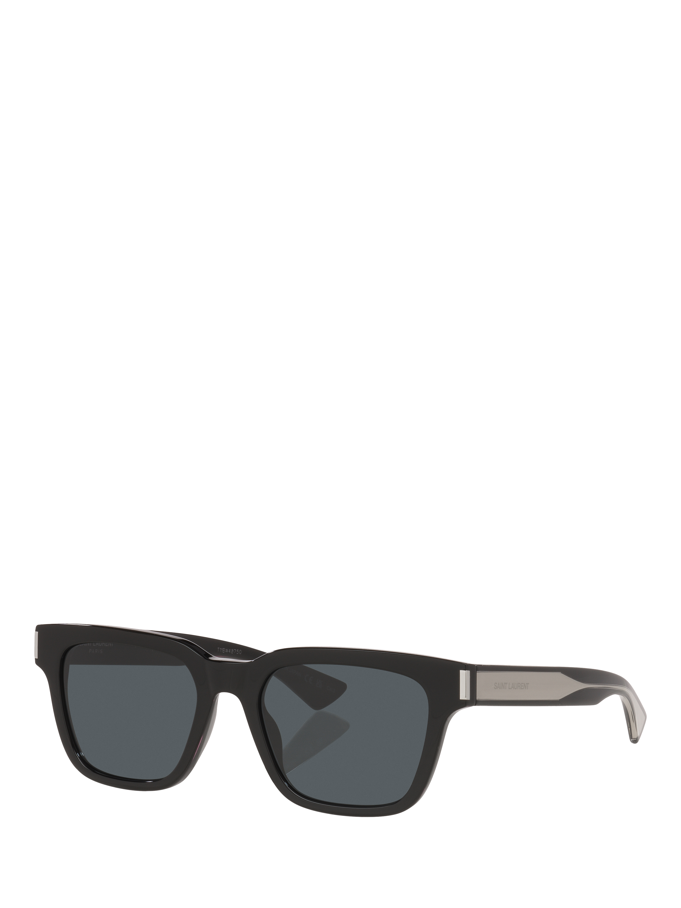 Product image 1 of 4, which shows Yves Saint Laurent YS000835 Unisex Rectangular Sunglasses, Black