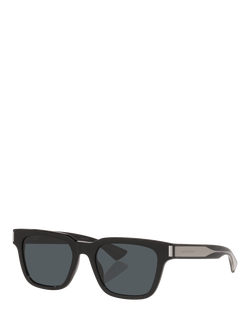 Yves Saint Laurent YS000835 Unisex Rectangular Sunglasses, Black, Black