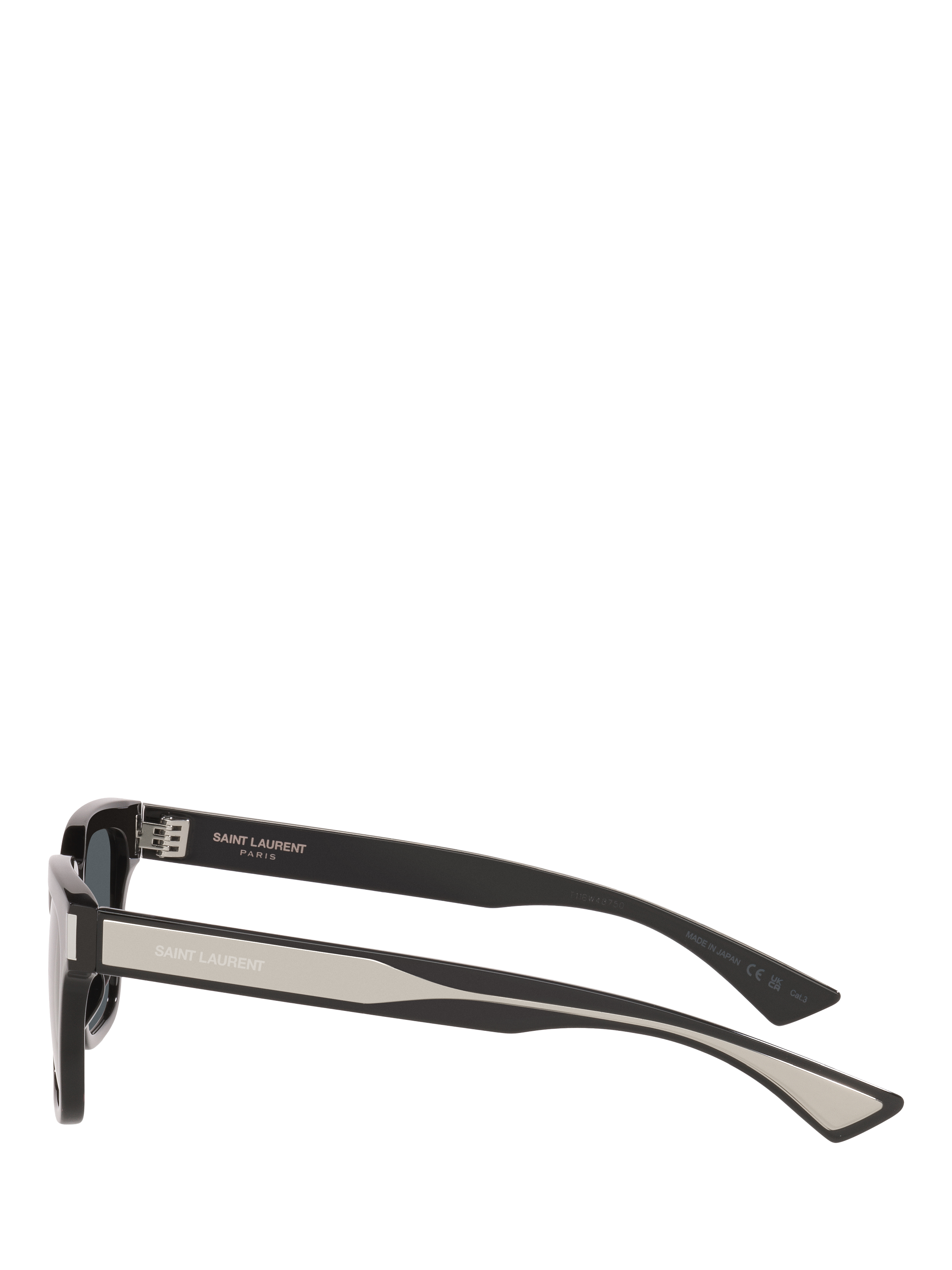 Product image 3 of 4, which shows Yves Saint Laurent YS000835 Unisex Rectangular Sunglasses, Black