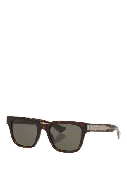 Yves Saint Laurent YS000835 Unisex Rectangular Sunglasses, Tortoise/Grey, Tortoise/Grey