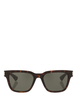 Yves Saint Laurent YS000835 Unisex Rectangular Sunglasses, Tortoise/Grey - view 2, Tortoise/Grey