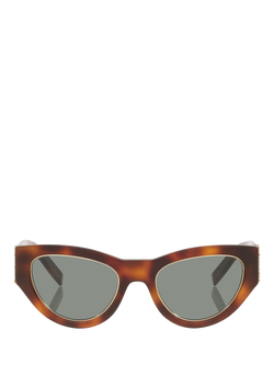 Yves Saint Laurent YS000850 Women's Cat Eye Sunglasses, Tortoise/Green - view 2, Tortoise/Green