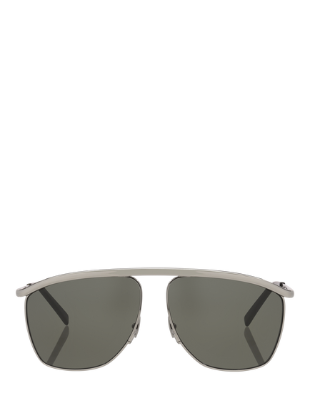 Yves Saint Laurent YS000856 Women's Aviator Sunglasses, Silver - view 2, Silver