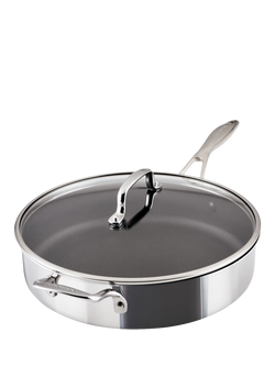 Circulon ScratchDefense Clad Stainless Steel Non-Stick Saute Pan & Lid, 30cm, Stainless Steel