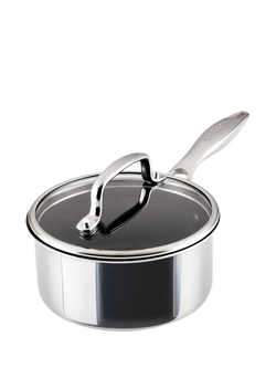 Circulon ScratchDefense Clad Stainless Steel Non-Stick Saucepan & Lid, Stainless Steel