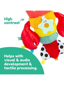 Lamaze Liam the Lobster Clip and Go Toy - view 2, Multi