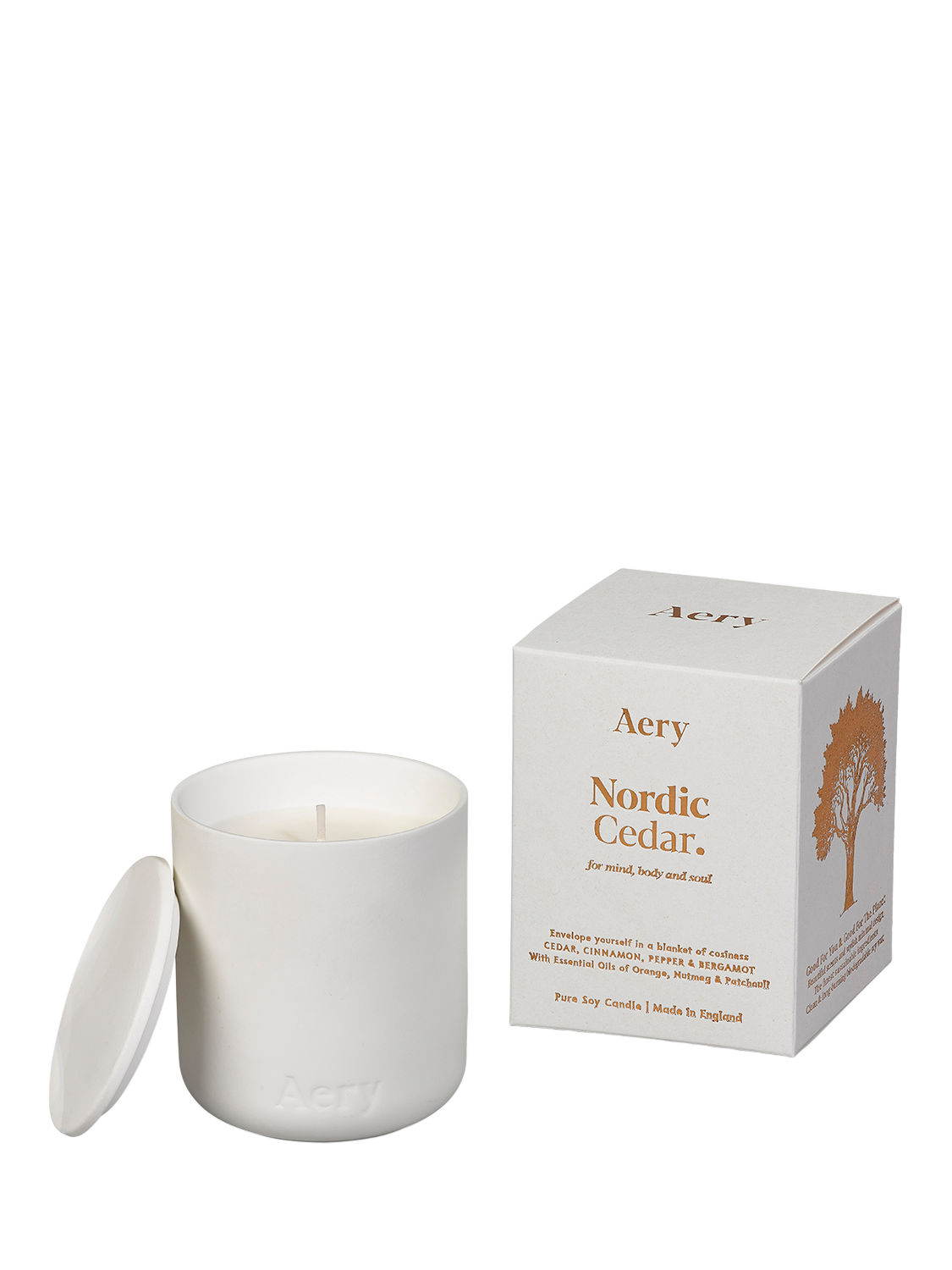 Aery Nordic Cedar Scented Candle, 280g