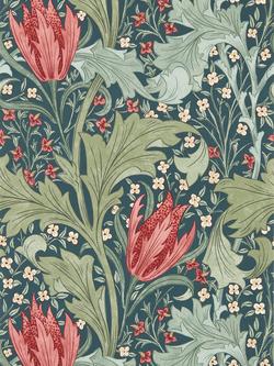 Morris & Co.Lent Lily Wallpaper, Indigo/Madder