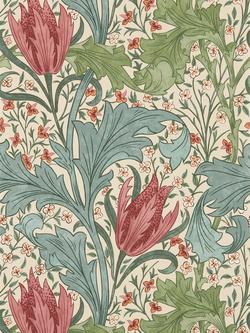 Morris & Co.Lent Lily Wallpaper, Plum/Bayleaf
