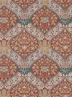 Morris & Co. Norbury Wallpaper, Slate/Madder