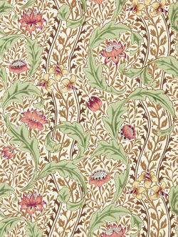 Morris & Co. Wild Tulip & Vine Wallpaper, Rose/Linen