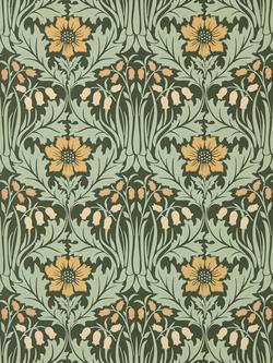 Morris & Co. Woodbell & Anemone Wallpaper, Bayleaf/Manilla