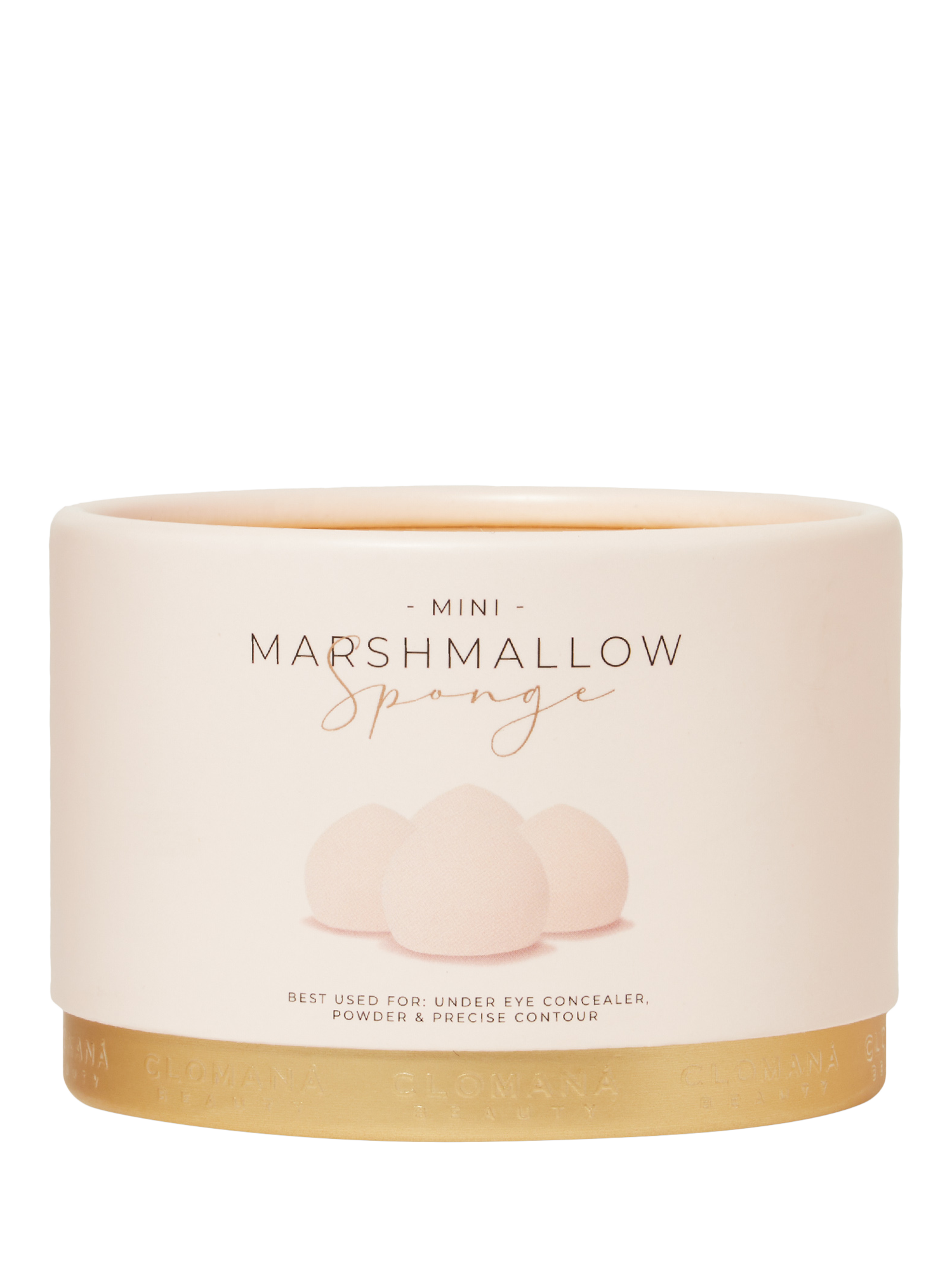 Product image 1 of 3, which shows Clomaná Beauty Mini Marshmallow Sponges, x 4