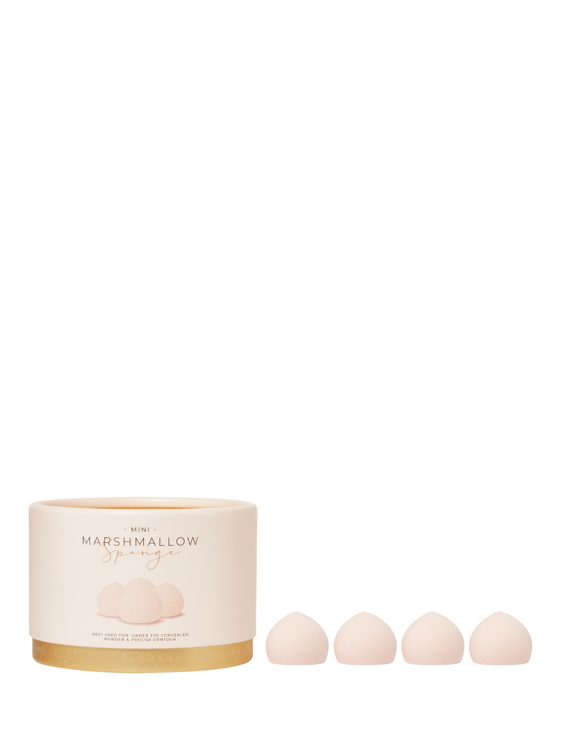 Product image 2 of 3, which shows Clomaná Beauty Mini Marshmallow Sponges, x 4