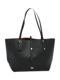 Pre-loved Coach Leather Tote Bag, Black