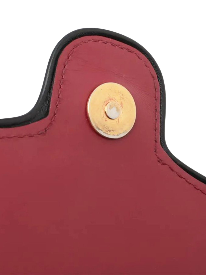 Product image 10 of 10, which shows Pre-loved GUCCI Arli Leather Shoulder Bag, Red/Black