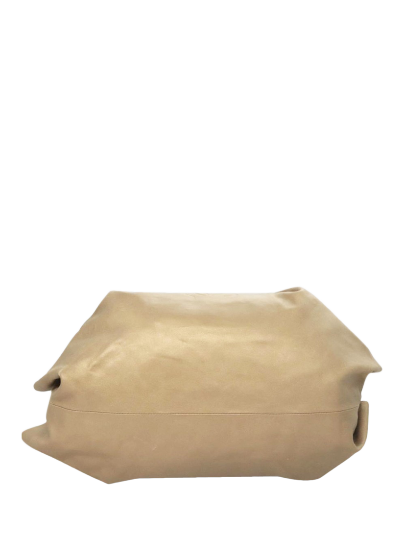 Product image 10 of 10, which shows Pre-loved LOEWE Nappa Aire Anagram Grab Bag, Gold