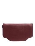 Pre-loved Loro Piana Leather Cross Body Bag, Burgundy