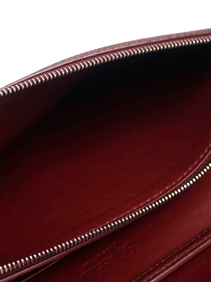 Product image 8 of 10, which shows Pre-loved Loro Piana Leather Cross Body Bag, Burgundy