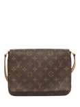 Pre-loved Louis Vuitton Vintage 2000 Monogram Musette Tango Shoulder Bag, Brown