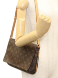 Pre-loved Louis Vuitton Vintage 2000 Monogram Musette Tango Shoulder Bag, Brown