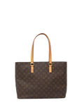 Pre-loved Louis Vuitton Vintage 2000 Monogram Luco Canvas and Leather Tote Bag, Brown