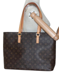 Pre-loved Louis Vuitton Vintage 2000 Monogram Luco Canvas and Leather Tote Bag, Brown