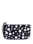 Pre-loved Louis Vuitton x Yayoi Kusama 2021 Empriente Leather Shoulder Bag, Black/White